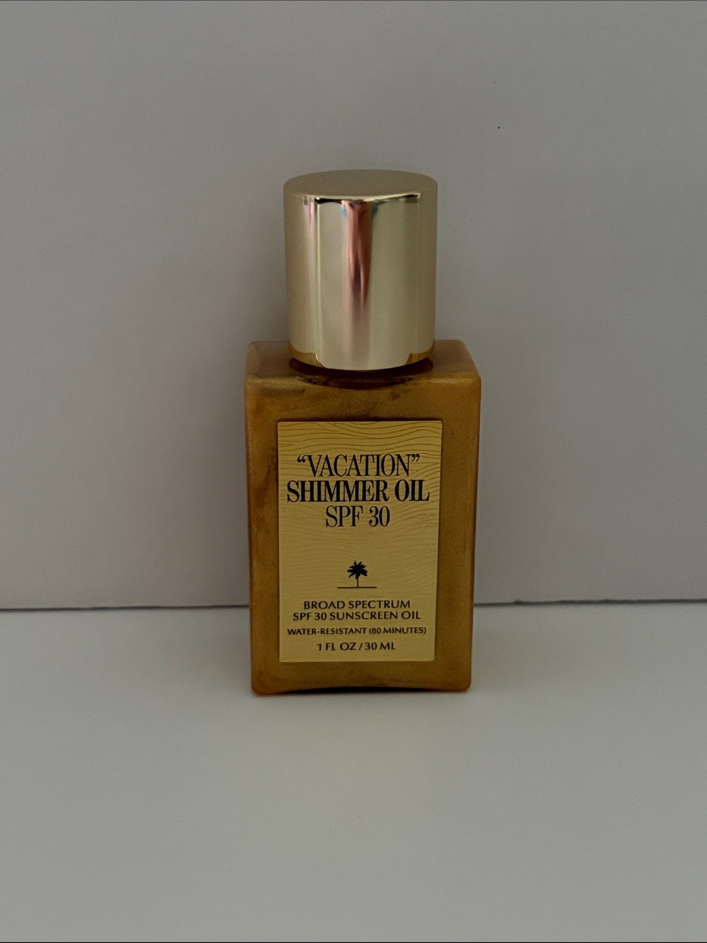 "Vacation" Shimmer Oil SPF 30 - Gold Shimmer